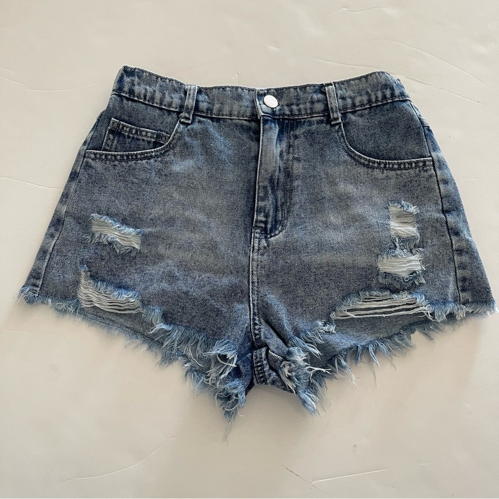 Stylish Trendy Casual Distressed Denim Kids Shorts